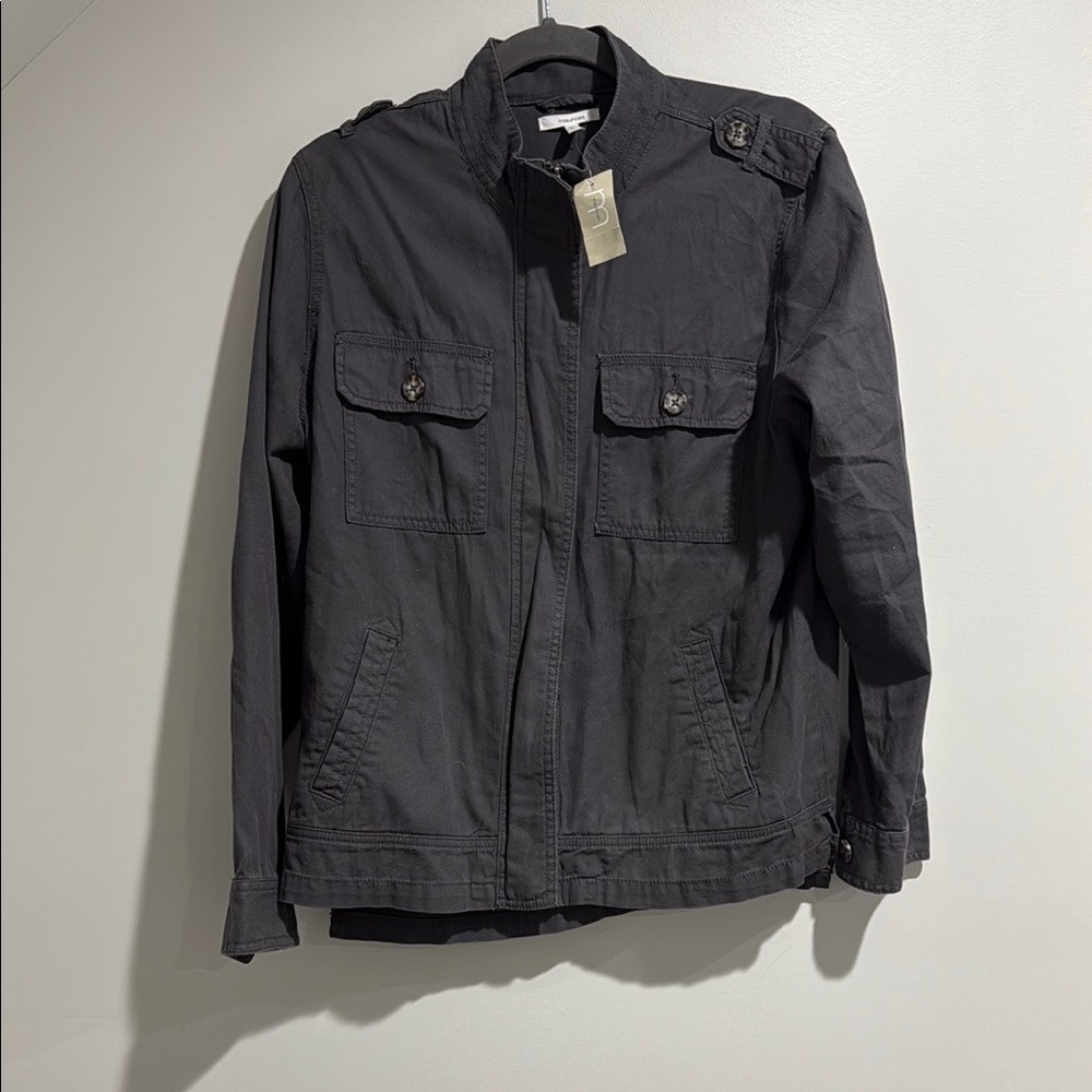 Maurices Charcoal Military Jacket